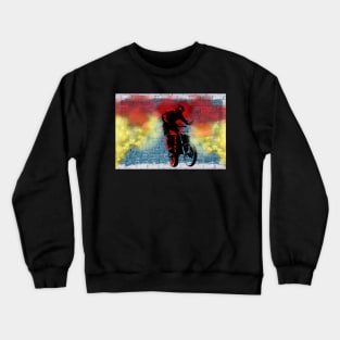 Cool dirt bike with smokes Crewneck Sweatshirt